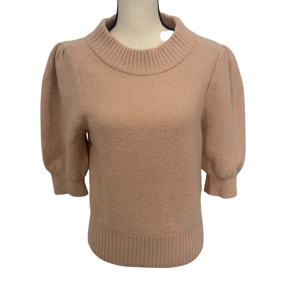 Free People Mock Turtleneck Sweater Nude Pink Size Large
